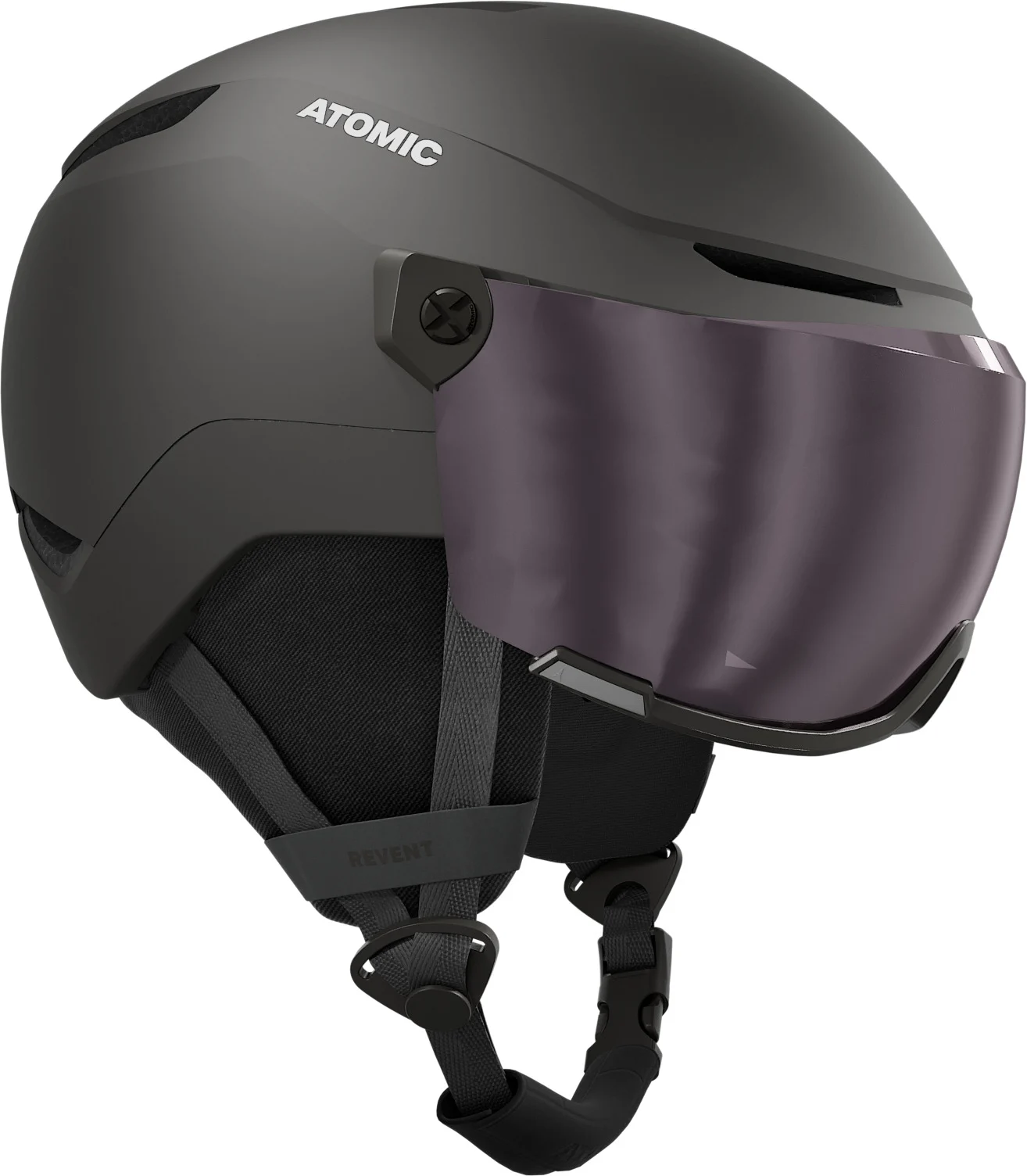 Atomic Otroška čelada REVENT VISOR JR Black