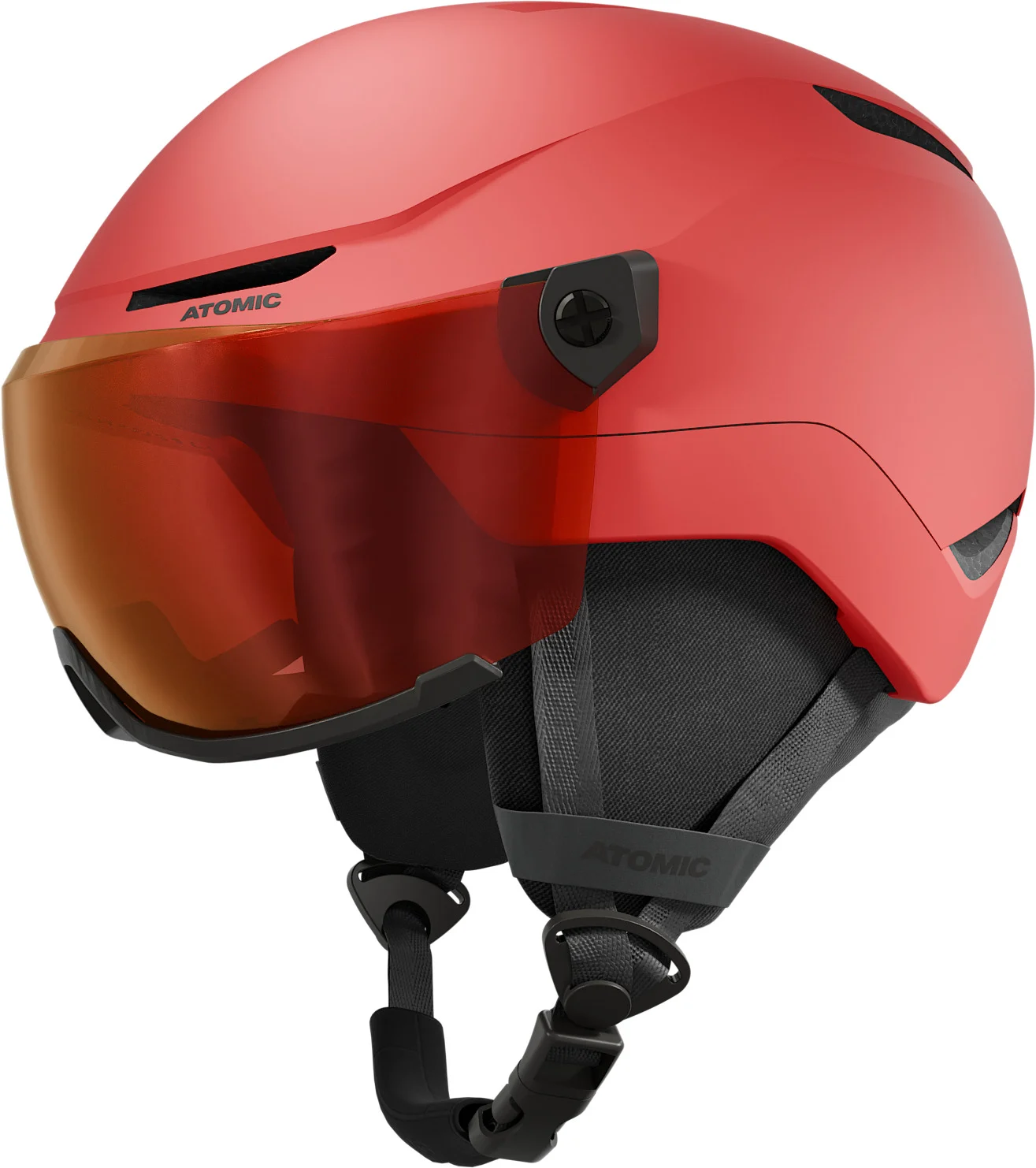 Atomic Otroška čelada REVENT VISOR JR Red